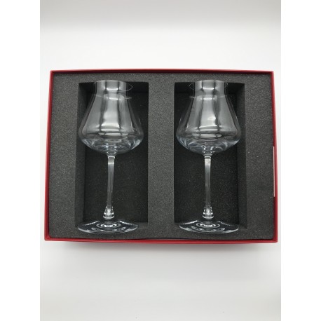 Coffret de 2 verres à vins rouge Château Baccarat